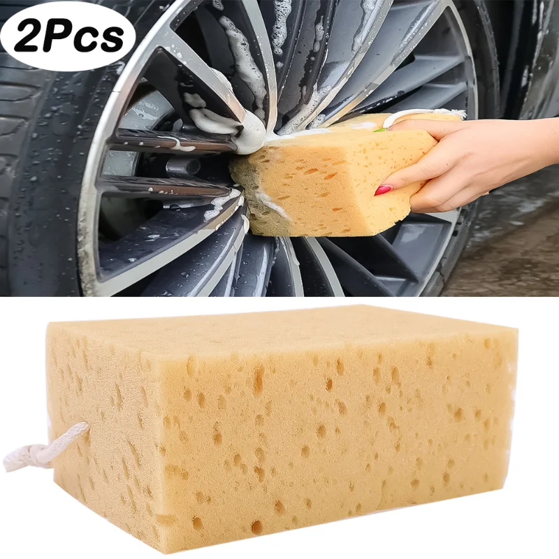 1 / 2шт Губка для мытья автомобиля в виде сот, Салфетка для детализации пены для ухода за автомобилем, Полировальная накладка для детализации автомобиля, Практичный инструмент для чистки, Аксессуары . ' - ' . 0