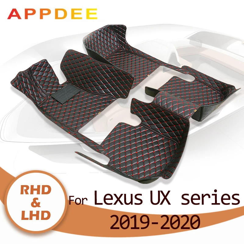 APPDEE Автомобильные коврики для LEXUS UX серии UX200 260h 2019 2020 Пользовательские автоматические накладки для ног автомобильный ковровый чехол . ' - ' . 0