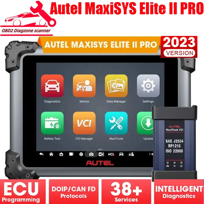 Autel MaxiSys Elite II PRO Автоматический диагностический инструмент Программирования и кодирования ECU 2 Года бесплатного обновления Сканер 2023 Обновлен Elite II . ' - ' . 0
