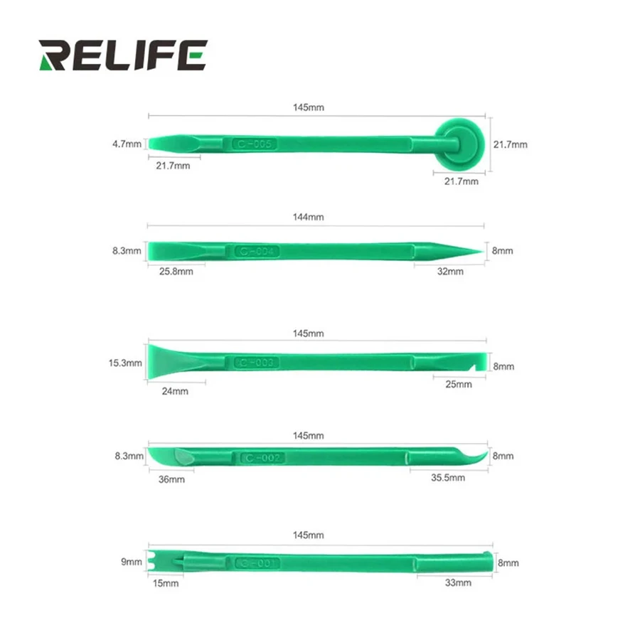 ReLIFE RL-049C 10 В 1 Демонтажный стержень Высокой твердости, двусторонний для мобильного телефона, многофункциональный набор инструментов для демонтажа и ремонта . ' - ' . 3