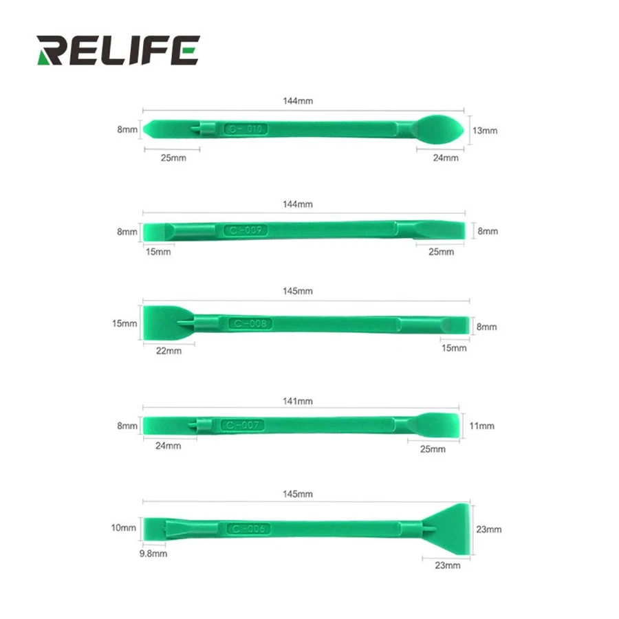 ReLIFE RL-049C 10 В 1 Демонтажный стержень Высокой твердости, двусторонний для мобильного телефона, многофункциональный набор инструментов для демонтажа и ремонта . ' - ' . 4