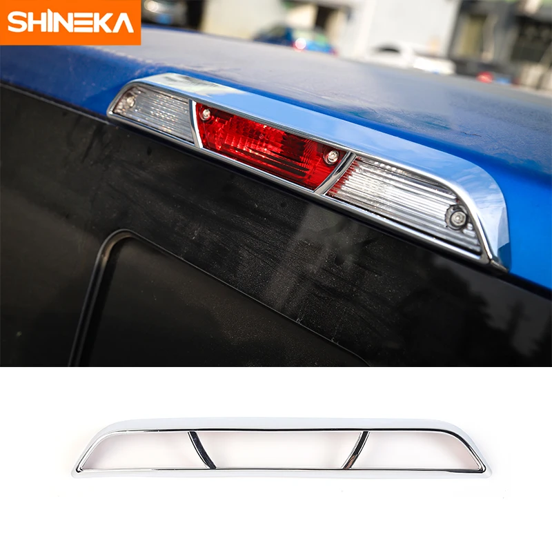SHINEKA Автомобильный Стайлинг ABS Внешний Задний Высокий Стоп-сигнал, Декоративная лампа, Накладка, рамка, Полоса, Комплект Наклеек для Ford F150 2015 + . ' - ' . 0