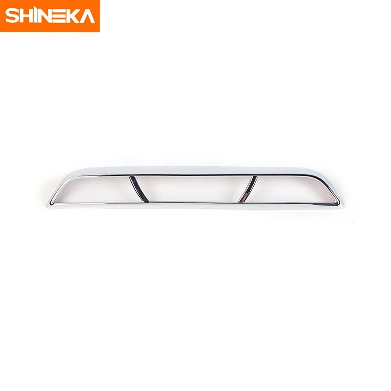 SHINEKA Автомобильный Стайлинг ABS Внешний Задний Высокий Стоп-сигнал, Декоративная лампа, Накладка, рамка, Полоса, Комплект Наклеек для Ford F150 2015 + . ' - ' . 5