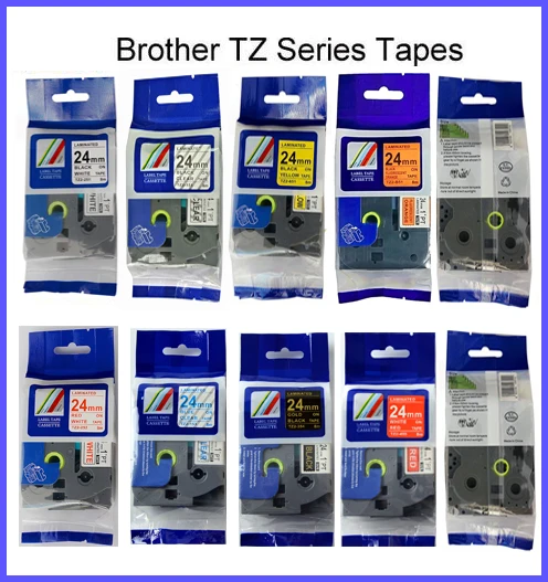 TZe-251, TZe-451, TZe-551, TZe151, TZe651, tz751 Совместимая лента P touch tze tape 12 мм для этикеток P touch tape brother label maker . ' - ' . 0