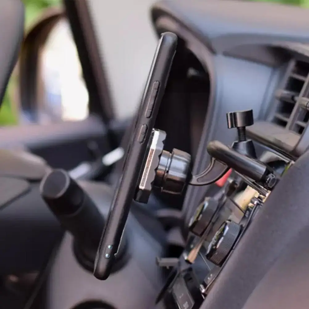 Автомобильный CD-слот, держатель для мобильного телефона, аксессуары, 17 мм основание с шаровой головкой для автомобильного CD-слота, крепление для iPhone Samsung GPS, кронштейны Y9V5 . ' - ' . 1