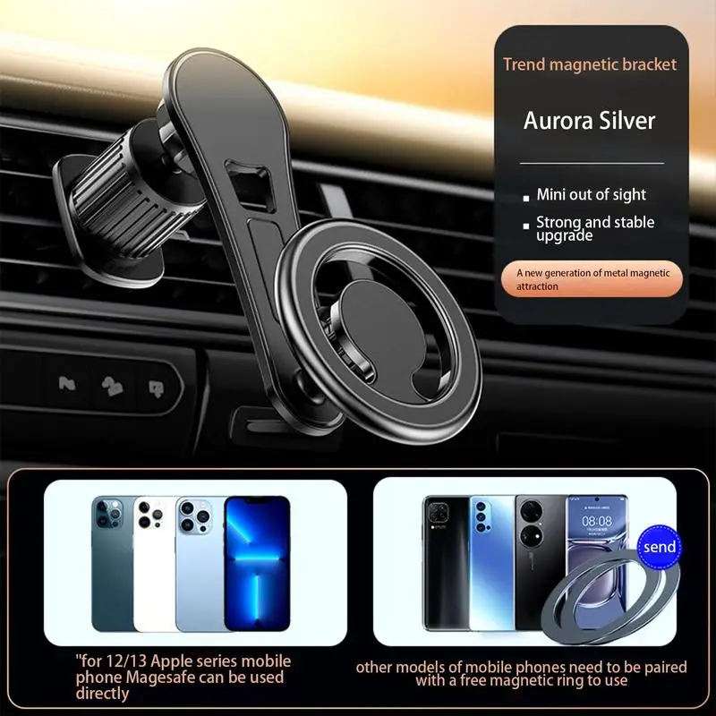 Автомобильный держатель для телефона, магнитный универсальный держатель для телефона на магните для большинства телефонов, автомобильный держатель для мобильного телефона . ' - ' . 2
