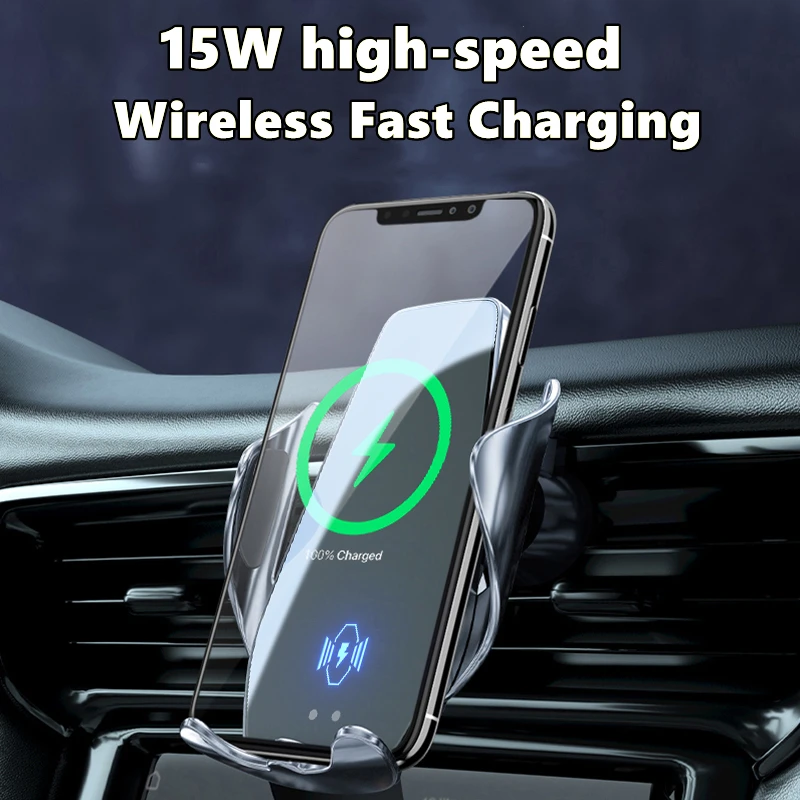 Автомобильный держатель сотового мобильного телефона, беспроводное зарядное устройство 15 Вт, навигационный кронштейн, Поддержка GPS, Вращающийся на 360 градусов Для Nissan Ariya . ' - ' . 2