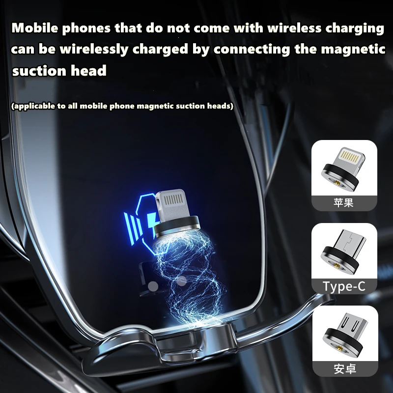 Автомобильный держатель сотового мобильного телефона, беспроводное зарядное устройство 15 Вт, навигационный кронштейн, Поддержка GPS, Вращающийся на 360 градусов Для Nissan Ariya . ' - ' . 4