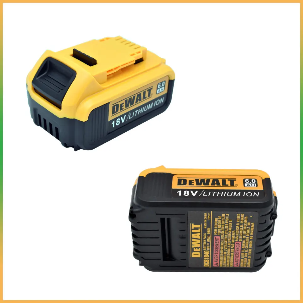 Аккумуляторная батарея 18V 6000mAh, для Dewalt DCB184 DCB184B-XJ DCB180 DCB181 DCB182 DCB183 DCB185 Аккумулятор для электроинструмента 18V . ' - ' . 4