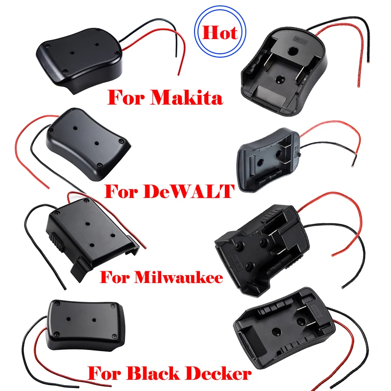Аккумуляторный Адаптер Конвертер для Makita Dewalt Bosch Black Decker Milwaukee M18 18V Литий-ионный Аккумулятор DIY Адаптер Преобразователь Электроинструмента . ' - ' . 0