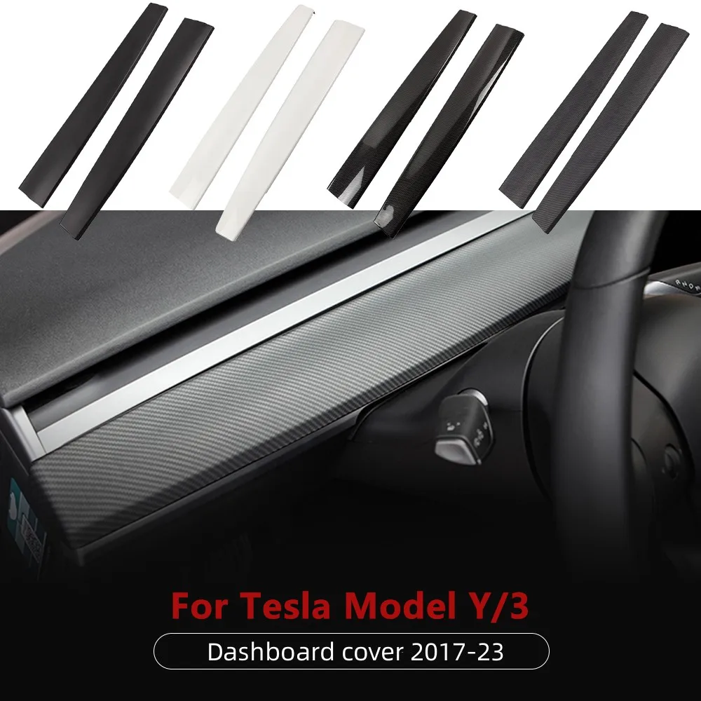 Боковая отделка двери, крышка приборной панели для Tesla Model 3 Y 2021 2022 2023, Накладка для центрального управления передней внутренней панелью автомобиля . ' - ' . 2