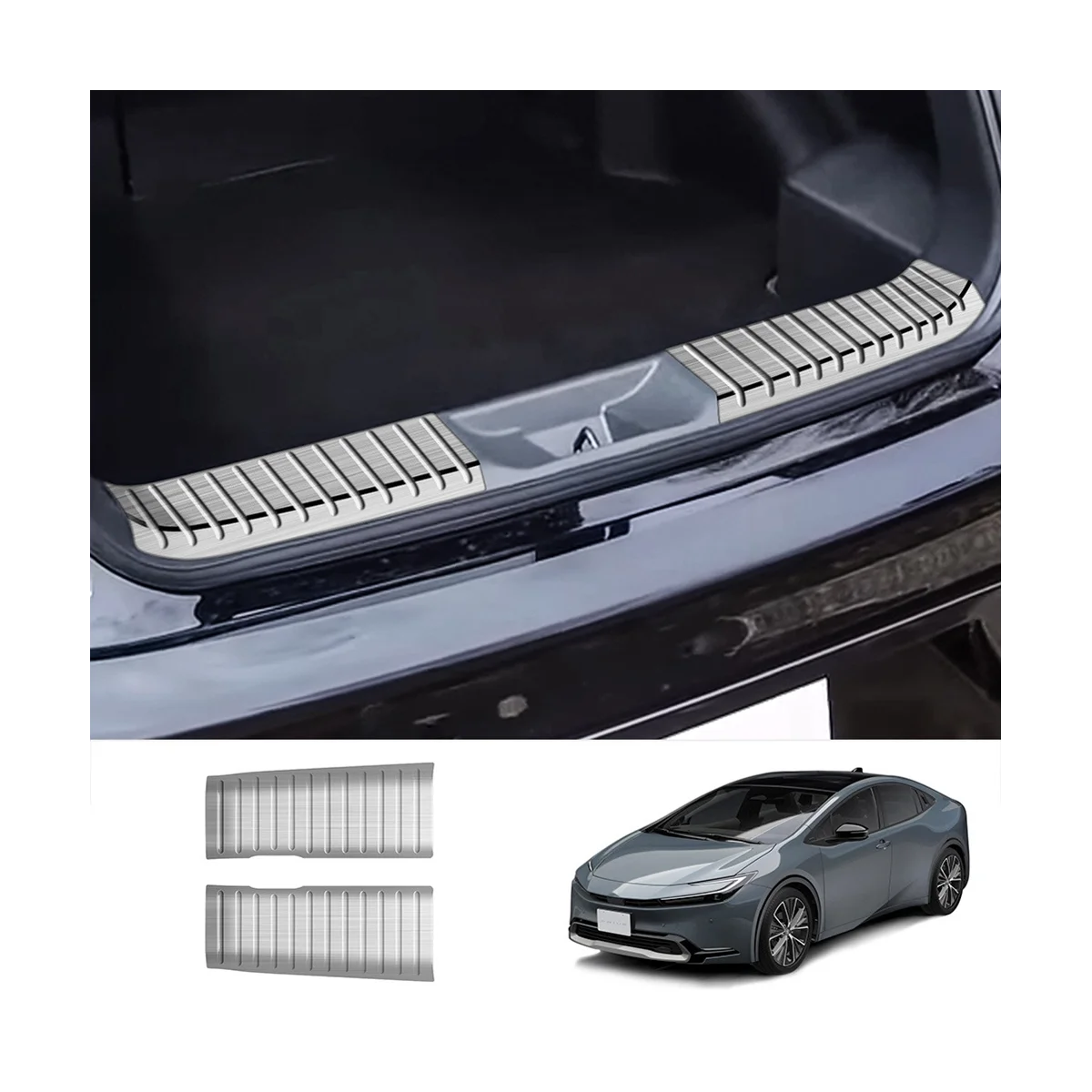 Встроенный в задний бампер автомобиля защитный кожух багажника от царапин Автомобильные аксессуары для Prius 60 серии 2022-2023 . ' - ' . 1