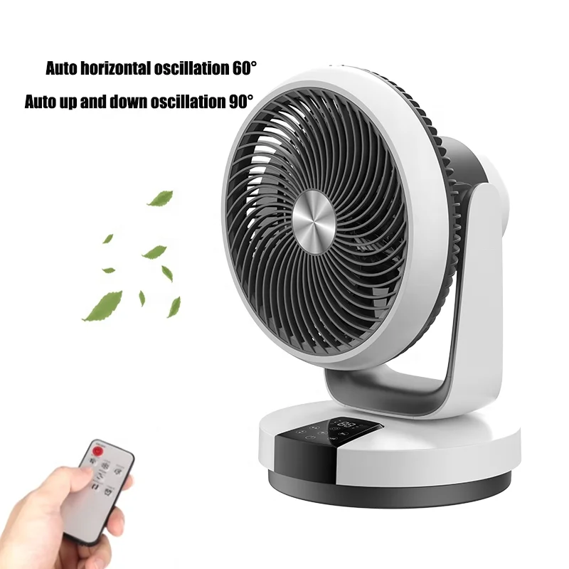 Двухколебательный 10-дюймовый высокоскоростной вентилятор циркуляции воздуха во всей комнате с дистанционным управлением . ' - ' . 2