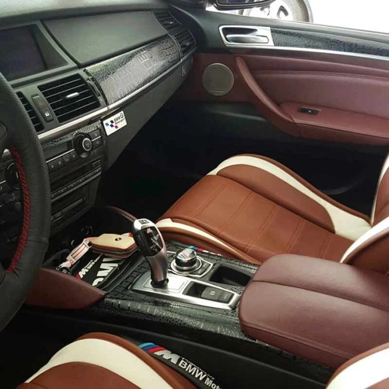 Для BMW X5 E70/X6 E71 Внутренняя Центральная панель Управления Дверная ручка 3D/5D Наклейки из углеродного волокна, наклейки Для стайлинга автомобилей . ' - ' . 0