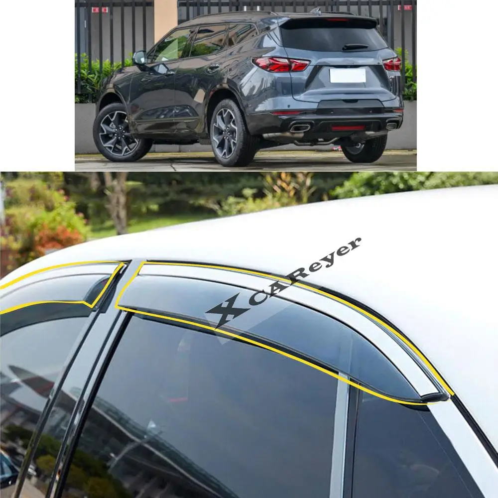 Для CHEVROLET Chevrolet Blazer 2020 2021 2022 Наклейка для укладки кузова Автомобиля Пластиковое Оконное стекло Ветровой козырек Защита от дождя/Солнца Вентиляционные детали . ' - ' . 0