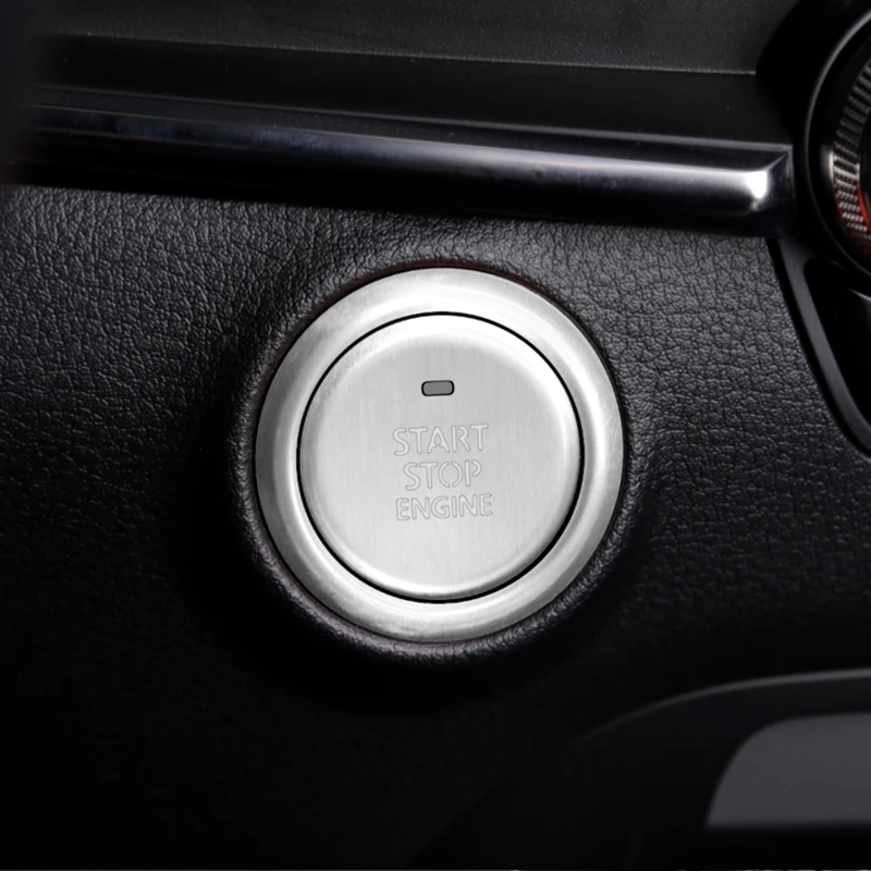 Для Mazda CX30 Аксессуары CX-30 CX 30 2020 2021 Кнопка Запуска автомобиля Декоративная Нашивка Декоративная наклейка Детали для модификации интерьера . ' - ' . 4