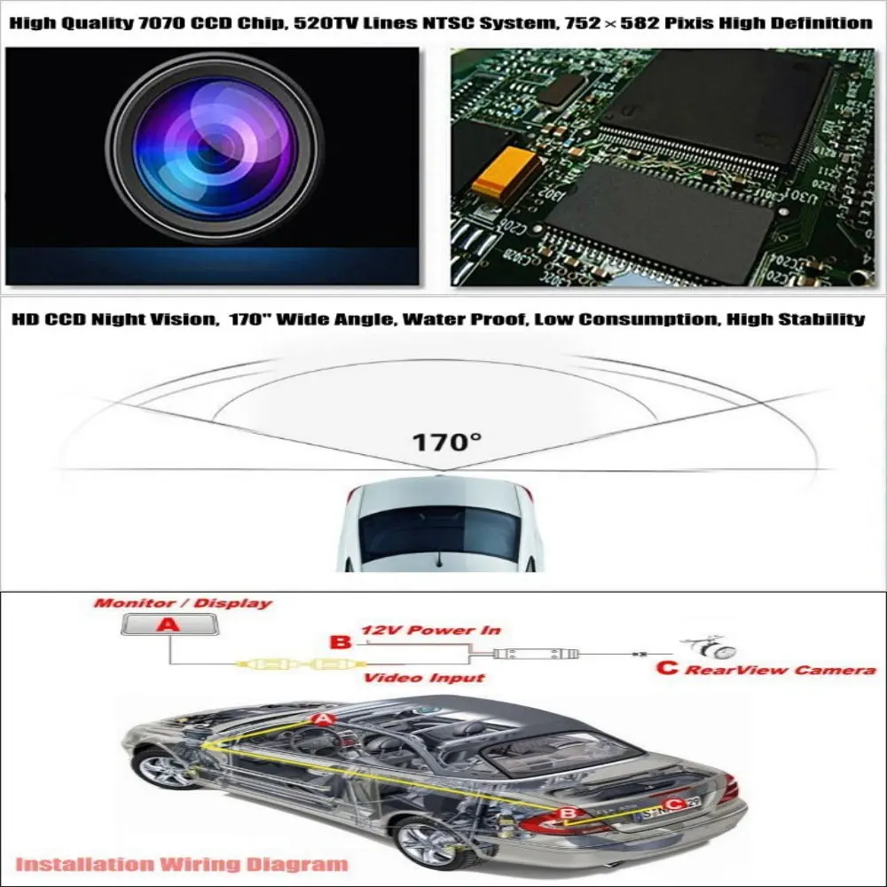 Для Renault Laguna 2/3 Автомобильная Камера заднего вида с автоматической Парковкой, Аксессуары для камеры видеонаблюдения HD CCD . ' - ' . 5