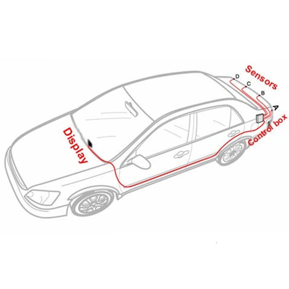 ЖК-Датчики парковки Дисплей Монитор Заднего Вида Автомобиля Система Помощи при парковке Резервная Радарная Система 4 датчика Обратного Радара Автомобильные Аксессуары . ' - ' . 5