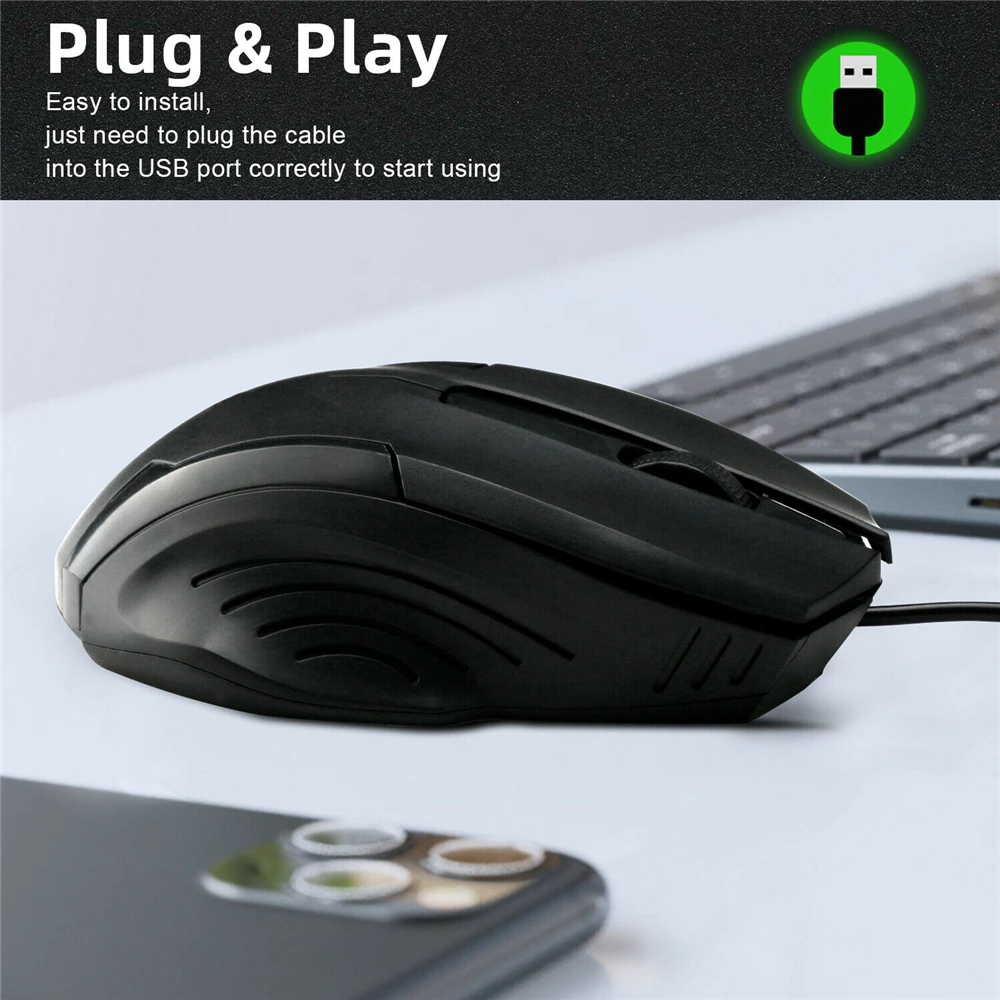 Игровые USB Проводные оптические мыши Колесо прокрутки Мыши Для Портативных ПК Ноутбук . ' - ' . 5