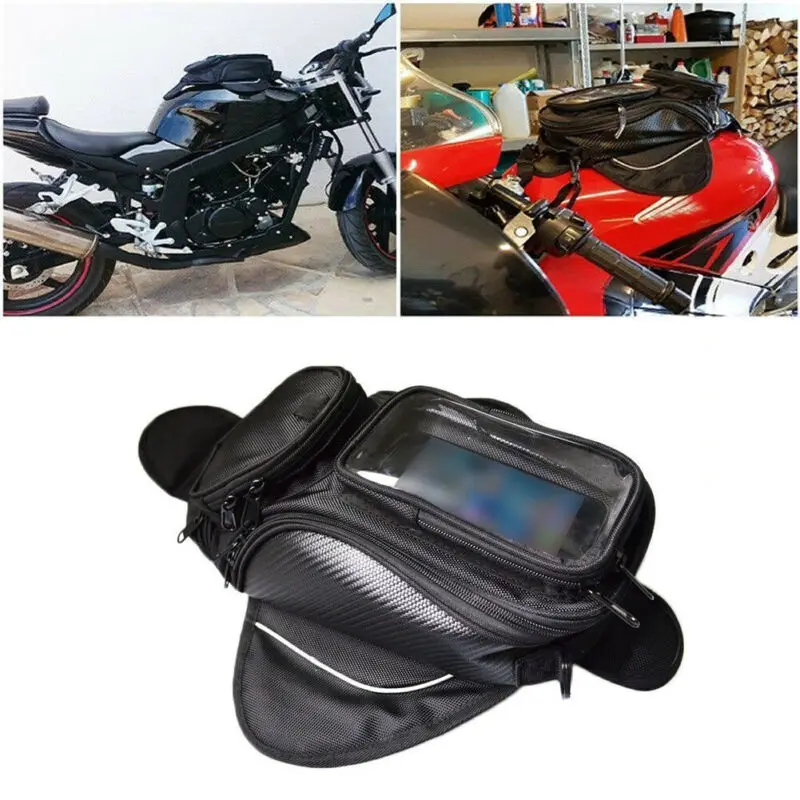 Модернизированный Водонепроницаемый Универсальный магнитный мотоцикл Масляный топливный бак для мотоцикла, сумки, Багаж, удобные Аксессуары, запчасти . ' - ' . 0