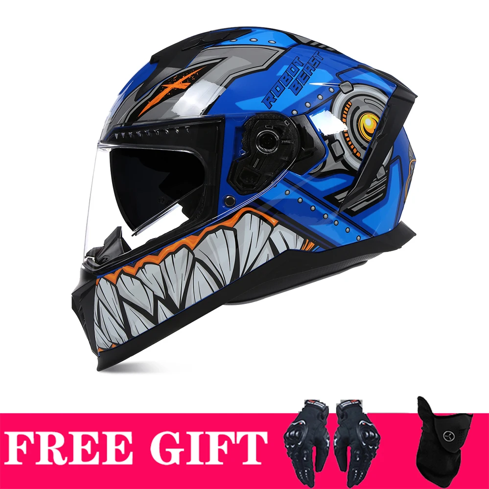Мотоциклетный шлем с Полным Лицом для Скоростного спуска в Горошек, Одобренный ЕЭК для Мотокросса Casco Casque AM DH Moto De Para Capacetes Racing Kask Helm Подарок . ' - ' . 1
