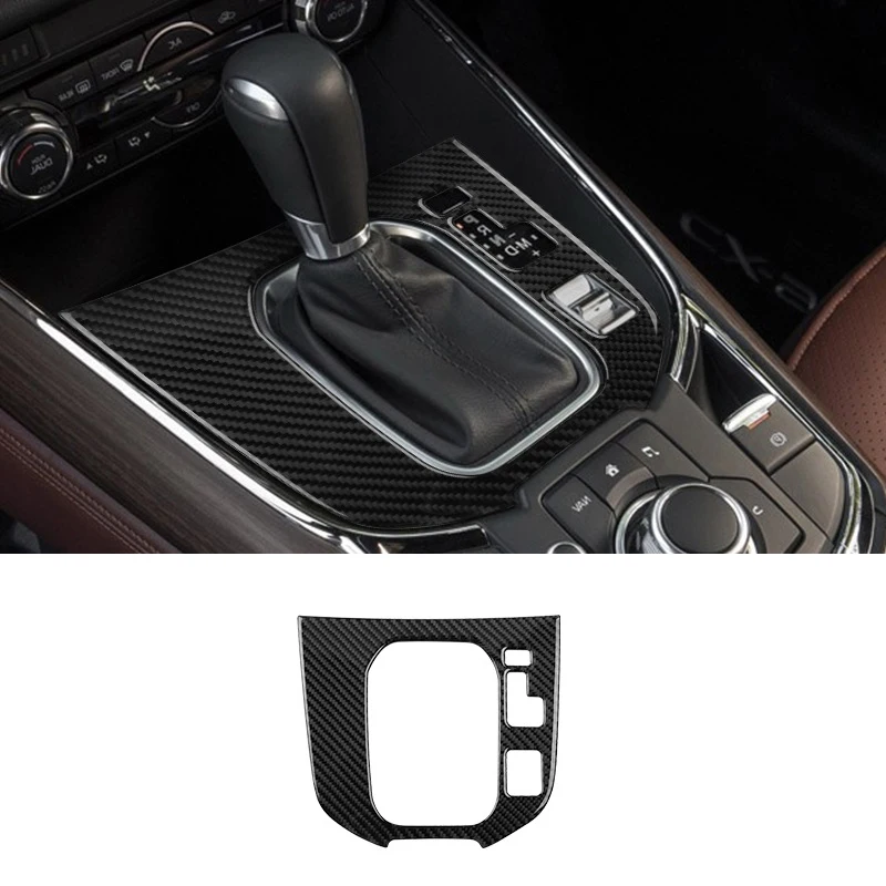 Наклейка на Центральную панель управления из углеродного волокна, модификация интерьера автомобиля для Mazda CX-9 CX9 2016-2020 Справа . ' - ' . 2