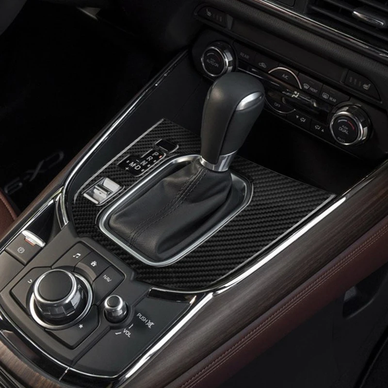 Наклейка на Центральную панель управления из углеродного волокна, модификация интерьера автомобиля для Mazda CX-9 CX9 2016-2020 Справа . ' - ' . 3