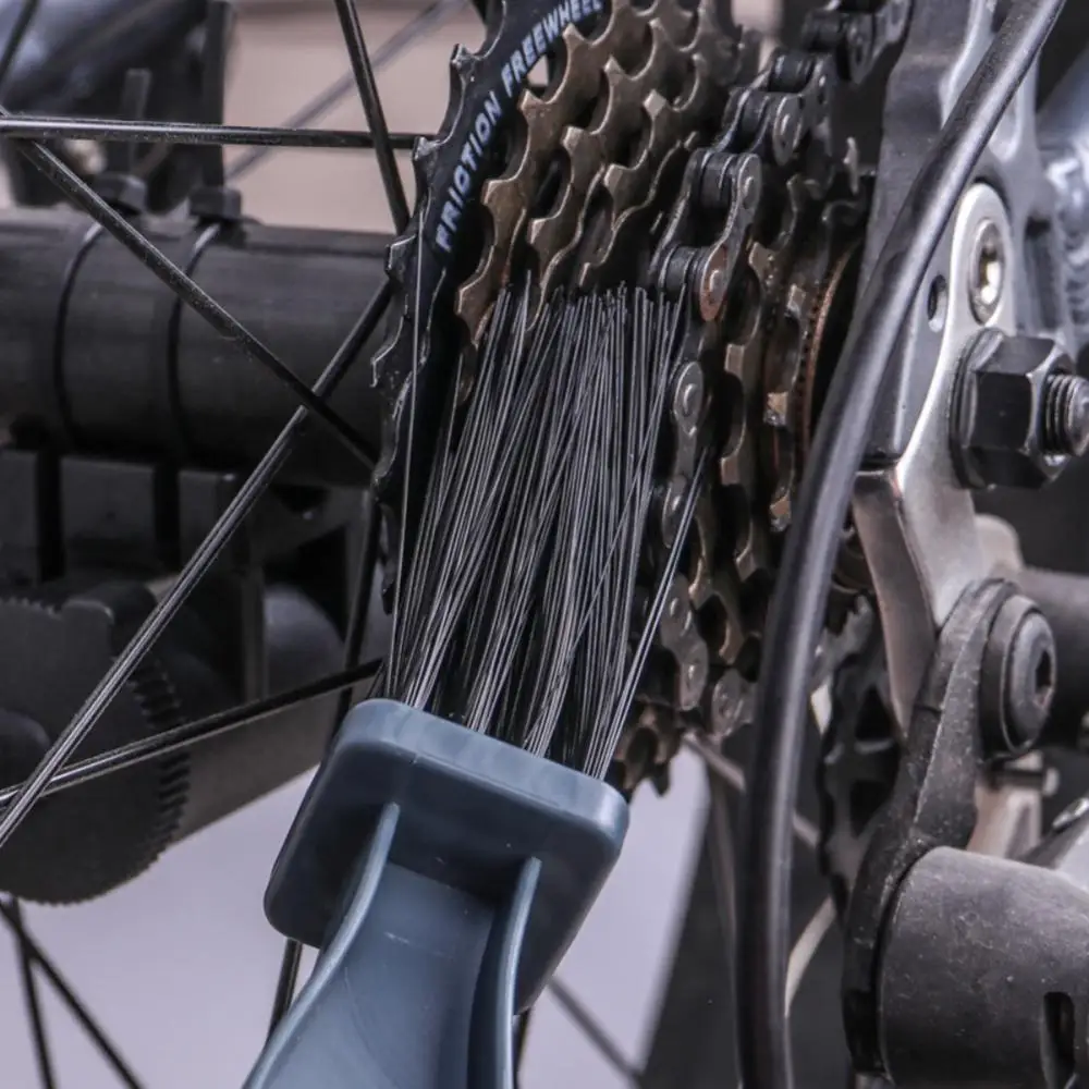 Портативный Очиститель велосипедной цепи, цепи для Шоссейного велосипеда, Пластиковая щетка для чистки снаряжения, щетка для чистки наружных инструментов, Скруббер . ' - ' . 1
