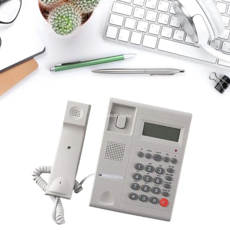 Проводной стационарный телефон KX-T2015, стационарные телефоны с большой кнопкой и функцией идентификации вызывающего абонента, стационарный телефон для офиса, прямая поставка . ' - ' . 2