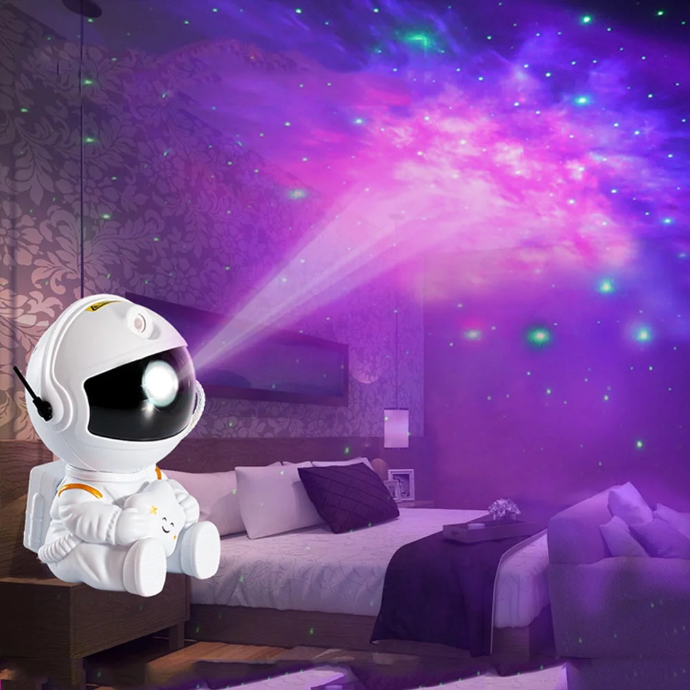 Проектор астронавта, Звездное небо, Галактика, звезды, проектор, ночник, светодиодная лампа для декора спальни, декоративные ночники, подарок . ' - ' . 1
