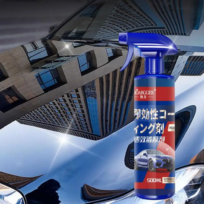 Спрей для керамического покрытия 3 в 1 500 мл, средство для покрытия автозащиты с высокой степенью защиты, прозрачный спрей для автомобильных запчастей и жидких продуктов для ремонта . ' - ' . 4