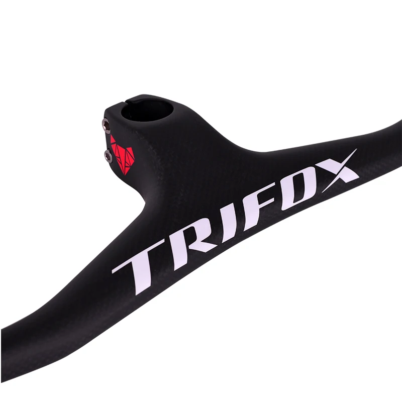 Угол подъема велосипеда TRIFOX MTB-17 °, Однообразный интегрированный руль 80/90/100/110 Карбоновая ручка 3K Черная матовая 600-800 . ' - ' . 1