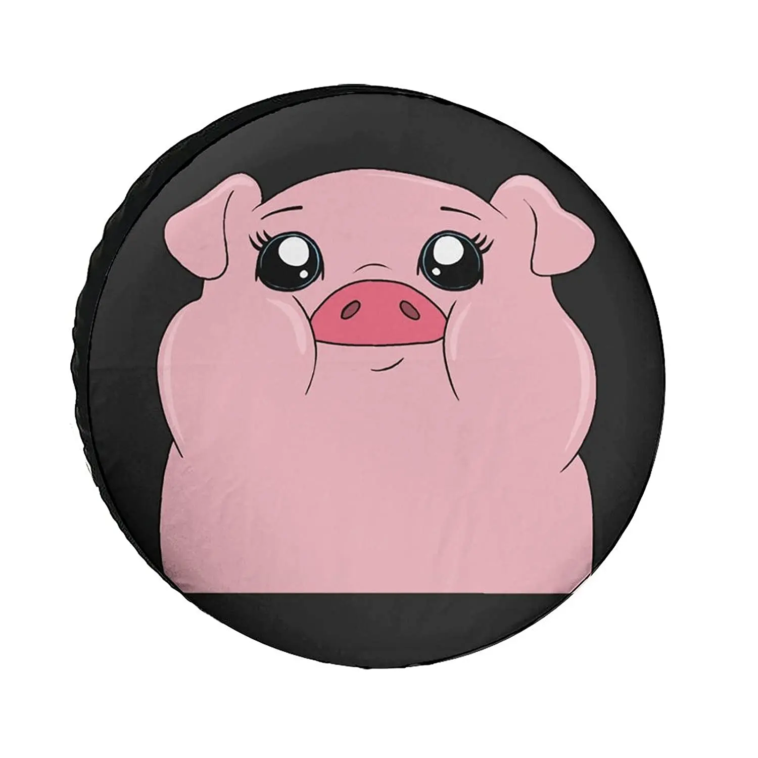 Чехлы для шин Funny Cute Pink Pig Universe Exploration, защитные чехлы для колес, защита от атмосферных воздействий, защита от ультрафиолета, чехол для запасного колеса . ' - ' . 0