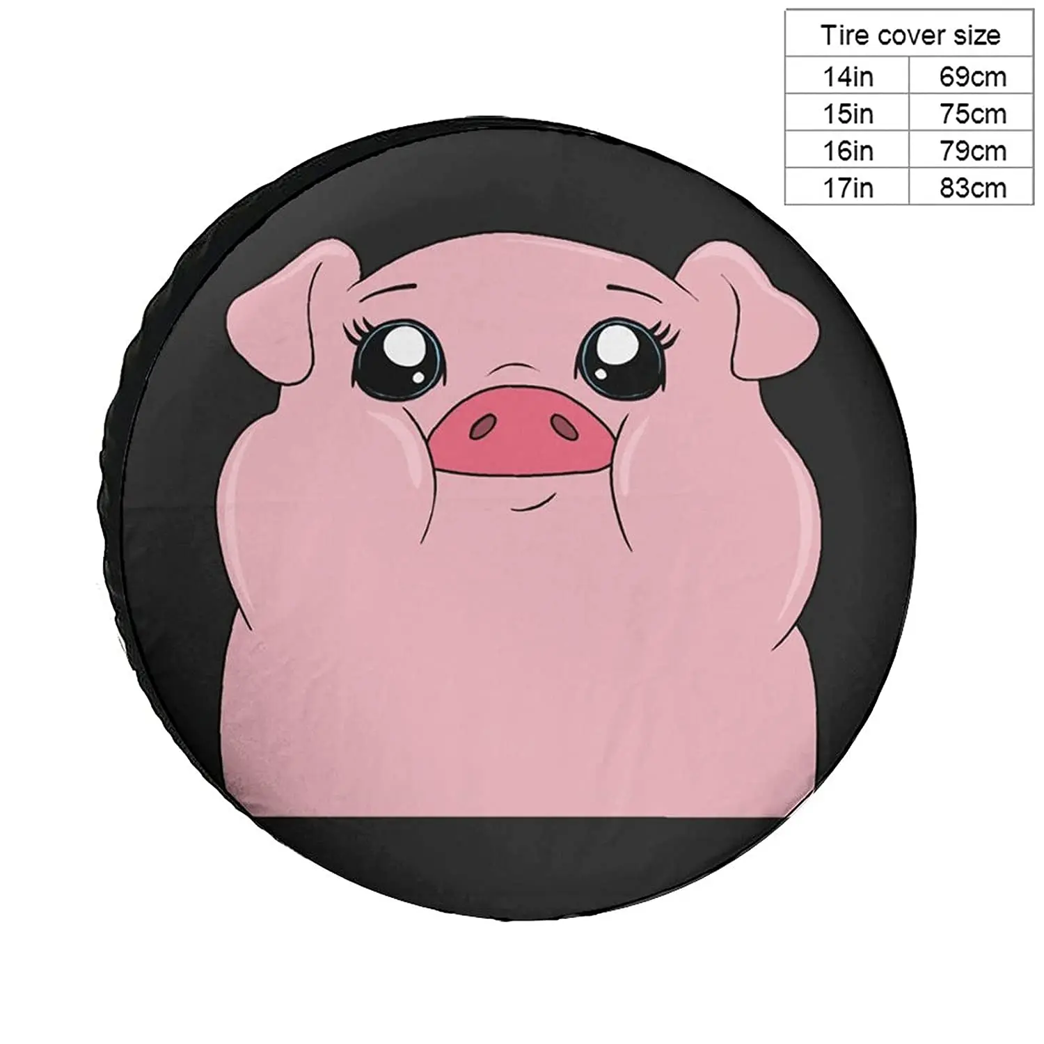 Чехлы для шин Funny Cute Pink Pig Universe Exploration, защитные чехлы для колес, защита от атмосферных воздействий, защита от ультрафиолета, чехол для запасного колеса . ' - ' . 1