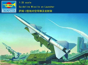 Набор пластиковых моделей направляющих ракет Trumpeter 00206 1/35 SA-2 на пусковой установке