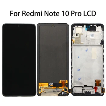 Оригинальный Для Xiaomi Redmi Note 10 Pro ЖК-дисплей С Сенсорным экраном Дигитайзер Для Redmi Note10 pro LCD M2101K6G M2101K6R ЖК-дисплей