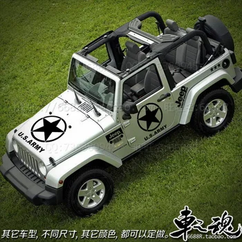 Автомобильные наклейки для кузова Jeep Wrangler персонализированные декоративные наклейки для бездорожья