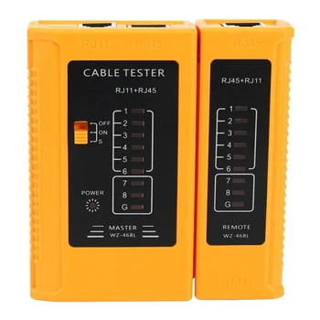 Тестер сетевого кабеля Тестовый инструмент RJ45 RJ11 RJ12 CAT5 CAT6 UTP USB LAN Провод Тестер кабеля Ethernet (батарея в комплект не входит)