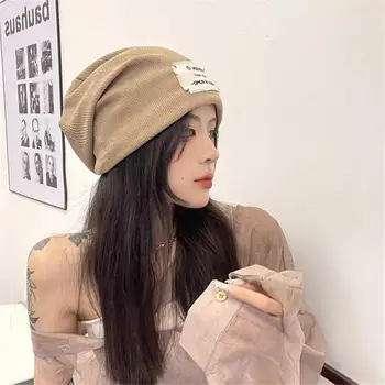 Женские шляпы с надписью в корейском стиле, теплая ветрозащитная холодостойкая тонкая вязаная шапка, снаряжение для скалолазания, пеших прогулок, ночной рыбалки