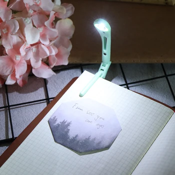 1 шт. Портативный мини светодиодный гибкий ночник с зажимом для настольной лампы, лампа для чтения, лампа для путешествий, светильник для спальни, книжный светильник с зажимом