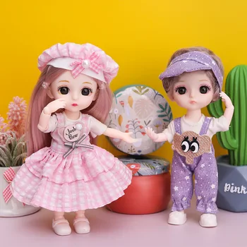 16-сантиметровая модная кукла-принцесса, игрушки для девочек, мини-подарок на День защиты детей