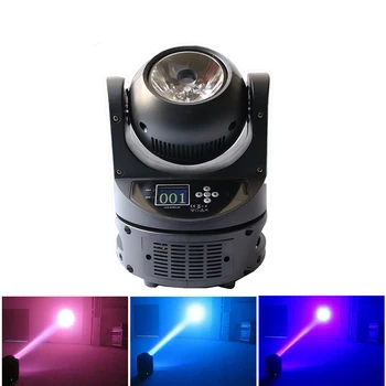 Супер яркое DMX сценическое освещение 60 Вт RGBW 4в1 светодиодный луч движущегося головного света Профессиональный ЖК-дисплей DJ Disco party music lights