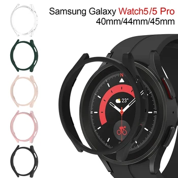 Чехол для Samsung Galaxy Watch 5 Pro 45 мм Galaxy Watch 6 5 40 мм 44 мм PC Case Универсальная Защитная оболочка для Watch6 classic Cover