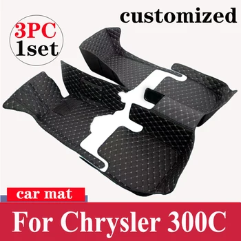 Автомобильные коврики для Chrysler 300 300C 2004 ~ 2010 Нескользящие ковры, Кожаный коврик для пола, коврики, автомобильные аксессуары, коврик для защиты от грязи 2008