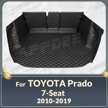Коврик для багажника с Полным покрытием Для Toyota Prado 7-Seat 2010-2019 18 17 16 15 14 13 12 11, Автомобильный Чехол, Аксессуары для защиты интерьера