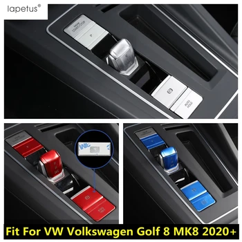 Коробка переключения передач Функциональная кнопка Рамка Крышка Отделка Металлические аксессуары Внутренний комплект подходит для VW Volkswagen Golf 8 MK8 2020 - 2023 