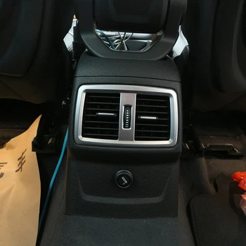 ABS Матовый хромированный подлокотник Сзади, рамка для розетки кондиционера, накладка для BMW X1 F48 20i 25i 25le 2016 2017