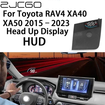 ZJCGO Авто HUD Дисплей Автомобильный Проектор Сигнализация Головной Дисплей Спидометр Лобовое Стекло для Toyota RAV4 XA40 XA50 2015 ~ 2023