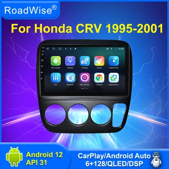 Дорожный Android Автомобильный Радиоприемник Мультимедиа Для Honda CRV CR-V 1 1995-2001 4G DSP WIFI BT GPS DVD Qled 2 Din 2din Carplay autostereo