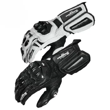 Мотоциклетные кожаные перчатки из углеродного волокна, летние зимние перчатки для езды на горном велосипеде по пересеченной местности, профессиональные защитные